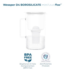 Canistra de filtrare Wessper D4 din sticla borosilicata 2L cu LED - Img 4