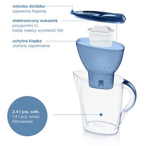 Canistra filtrare Brita Marella 1 filtru Maxtra Pro, 2,4 l, albastra - Img 5