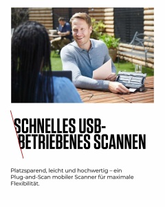 Canon P-215II imageFORMULA Scanner Dokumentenscanner (Duplex Einzug, 600 DPI, Farbscan, Canon CaptureOnTouch Software, Lite Presto! BizCard Reader, Reader PaperPort) schwarz, 9705B003 - Img 3