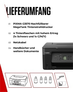 Canon PIXMA G3570 MegaTank Multifunctional Inkjet Wireless Rezervor Reincarcabil - Img 7