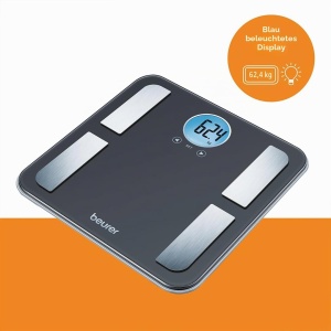 Cantar de baie Beurer BF 195, diagnosticare corp, capacitate 180 kg, display LCD - Img 5