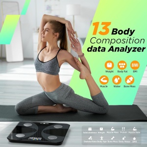 Cantar de baie digital RunSTAR cu display mare, analizeaza 13 valori esentiale - Img 3