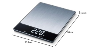 Cantar de bucatarie Beurer KS 34 XL, capacitate 15 kg, suprafata din inox, display Magic LED - Img 9