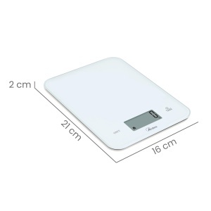 Cantar de bucatarie digital Ardes AR1PA2V H2O IP65 sticla securizata 10 kg functie Tara - Img 4
