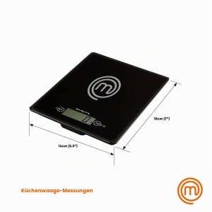 Cantar de bucatarie digital MasterChef, 5kg, negru, sticla securizata - Img 6