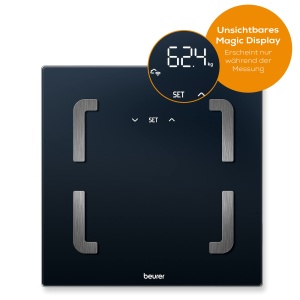 Cantar diagnostic digital Beurer BF 880, analiza corporala, 180 kg, negru - Img 4