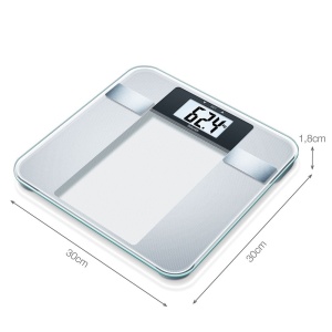 Cantar digital Beurer BG 13 analiza corporala LCD mare masurare greutate grasime apa masa musculara BMI - Img 4