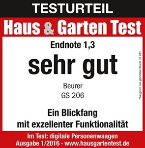 Cantar digital Beurer GS 206 Squares 150 kg Sticla securizata Gri - Img 8