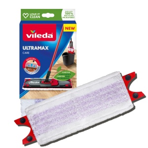 Capac de schimb pentru mop Vileda Ultramax Care curatare podea capac mop pentru pardoseli sensibile microfibra 100 reciclata pardoseala cu uscare rapi