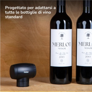 Capac de vin electric Haier Premium Collection, pastreaza aroma pana la 7 zile, design elegant - Img 3