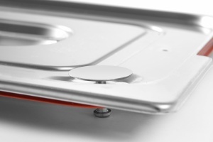 Capac Hendi Gastronorm GN13 325x176mm otel inoxidabil sigilare etansa cu margine din silicon - Img 2