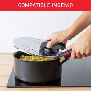 Capac pentru scurgere Tefal Ingenio, inox, 14-20 cm, spatiu de stocare optimizat - Img 3