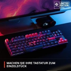 Capace de taste SteelSeries - Editie limitata proiectate cu artist - Taste Double Shot - Titik Noda - Termoplastic PBT durabil - Compatibil cu majoritatea tastaturilor mecanice - Lucrari de arta speciale - Img 2