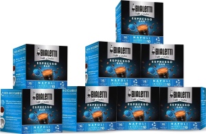 Capsule cafea Bialetti Napoli - Set 8 pachete a cate 16 capsule, compatibile cu espresoare - Img 1