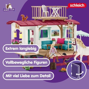 Caravana pentru jocuri de rol Schleich Horse Club 42593, 95 piese, accesorii incluse - Img 4