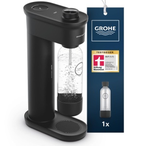 Carbonator de apa GROHE Blue Fizz, design compact, 0.85L, alb