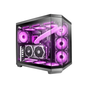 Carcasa Gaming Mars Gaming MC-3TCORE, Neagra, cu Geam Triplu si Racire Lichida