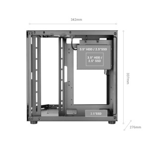 Carcasa Gaming MicroATX Mars Gaming MC-3TLITE, Sticla Temperata, Negru - Img 5