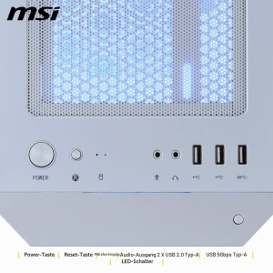Carcasa Mini-Tower MSI MAG PANO M110R White, ARGB, suport GPU 410 mm - Img 6