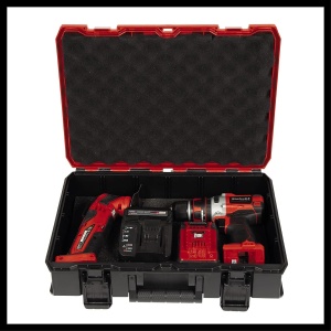 Carcasa originala Einhell E-Case S-F (max. 25 kg, depozitare si transport universal a accesoriilor si uneltelor, stivuibila, legabila, inclusiv insertie din spuma) - Img 4