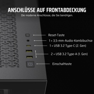 Carcasa PC Corsair 3500X Mid-Tower, Sticla Temperata, Neagra, Compatibila EATX - Img 6