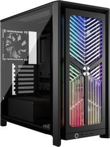 Carcasa PC Corsair Frame 4000X RS, Neagra, cu iluminare ARGB