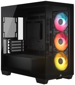 Carcasa PC Micro-ATX CORSAIR 2800X RS-R, Negru, cu RGB si Ventilatie Eficienta