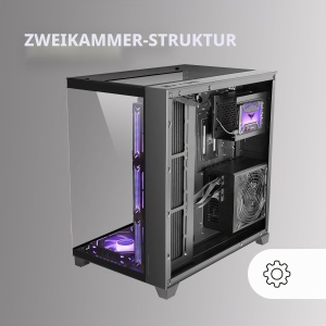 Carcasa PC Mid-Tower Mars Gaming MC-3C, 3D Panoramica, Alb - Img 5