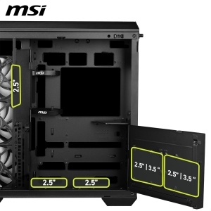 Carcasa PC MSI MAG PANO 100R PZ ATX, 4 ventilatoare ARGB, USB 20Gbps - Img 5