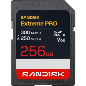 Card de memorie SanDisk Extreme PRO SDXC UHS-II V60, 256 GB, 300 MBs citire, 210 MBs scriere
