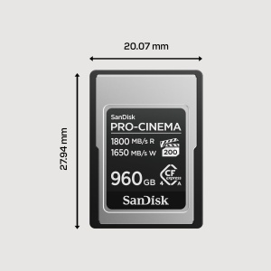 Card de memorie SanDisk PRO-Cinema CFexpress Type-A 960 GB, viteza citire 1800 MBs - Img 6