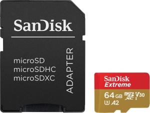 Card microSD SanDisk Extreme 64GB, viteza citire 170 MBs, UHS-I, A2 - Img 3