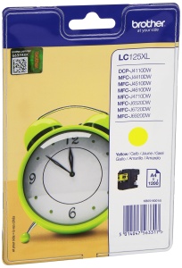 Cartus Brother LC-125XL Gelb, Capacitate 1200 pagini, Original