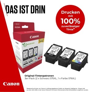 Cartus de cerneala Canon PG-575XL CL-576XL, 400 pagini negru, 300 pagini color - Img 2