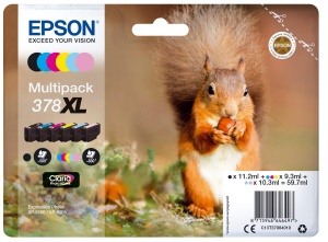 Cartus Tinta Epson 378XL Original, Multipack 6 Culori, Compatibil XP-8500XP-8600XP-8605