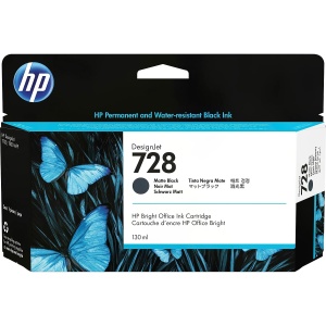Cartusa de cerneala HP 728, Originala, Negru Mat, 130ml