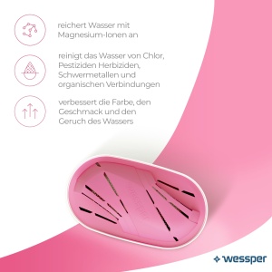 Cartuse filtrare apa Wessper, set 6 bucati, tehnologie cu magneziu, compatibile Brita Maxtra - Img 6
