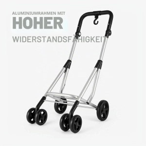 Carucior de cumparaturi JATA HCAR2502, 40 l, 4 roti, design pliabil - Img 5
