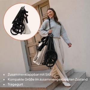 Carucior Lionelo Mika Plus pentru copii 6-48 luni, 22 kg, pliabil - Img 8