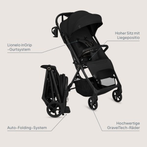 Carucior Lionelo Tansi, Compact, Pana la 22 kg, Faltabil, Cu Protectie UPF50 - Img 9