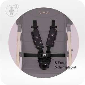 Carucior MoMi Estelle Dakar pentru copii de la 6 luni, 22 kg, pliabil, cu cos de cumparaturi - Img 3