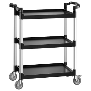 Carucior multifunctional VEVOR SYTCSS10, 136 kg capacitate, 3 etaje, roti 360 - Img 9