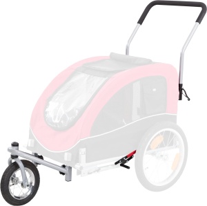 Carucior pentru caini TRIXIE Jogger-Umbausatz 12814, roata frontala cu pivotare 360 - Img 2