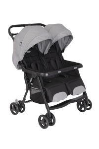 Carucior pentru copii Graco DuoRider, 2 locuri, Steeple Gray, usor si pliabil
