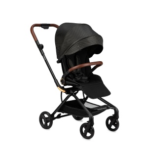 Carucior pentru copii MoMi ADELLE, culoare aurie, rotire 360, greutate maxima 22 kg - Img 1