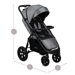 Carucior pentru copii MoMi MIYA, cu 5 puncte de siguranta, 22 kg, roti poliuretan - Img 10