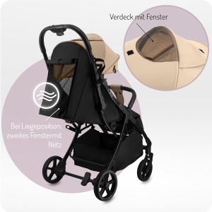 Carucior pentru copii MoMi PAOLA, 22 kg, sistem de pliere automata, 5 puncte de siguranta - Img 7