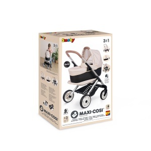Carucior pentru papusi Smoby Maxi-Cosi 3-in-1, design original, pentru papusi pana la 42 cm - Img 4