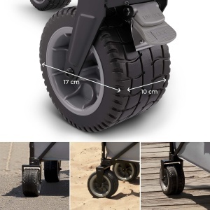Carucior pliabil Kinderkraft ROLLSTER, capacitate 100 kg, volum 130 L, albastru - Img 2
