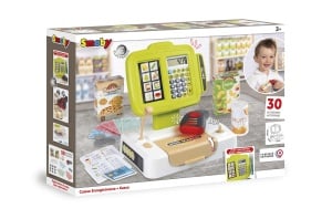 Casa de marcat electronica Smoby cu calculator, sunete si accesorii, pentru copii 3 - Img 6